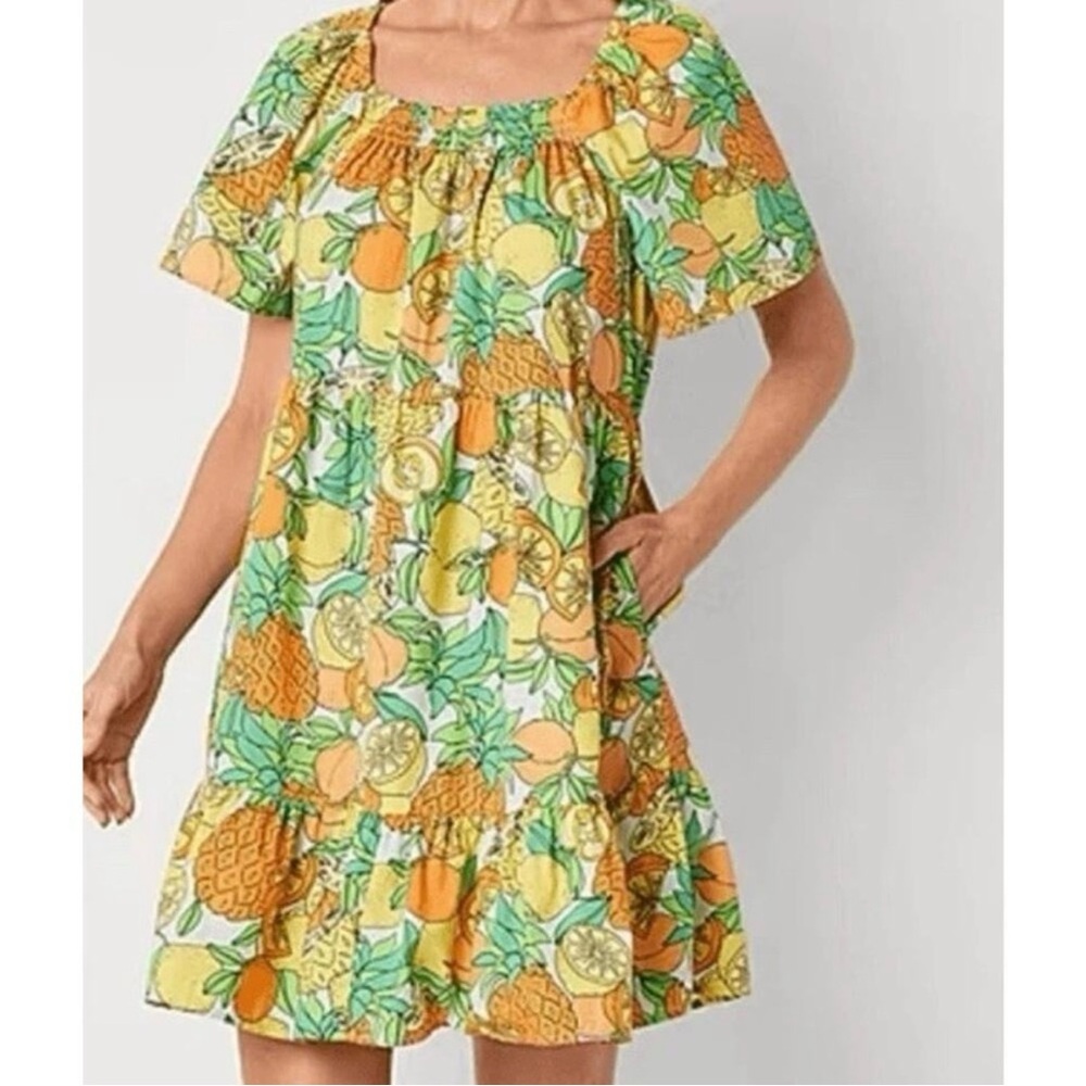Peyton & Parker • Citrus Print Cotton Dress Size Medium